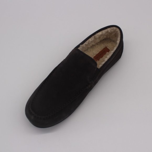 VINCE GOMEZ-B FAUX FUR SUEDE LOAFERS - Picture 1 of 5
